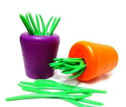 Carrot Sharped Food-grade material Fruit Fork fruit stick Creative Table Ware(China (Mainland))