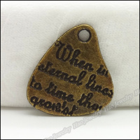 100pcs Vintage Charms  Pendant Antique bronze Fit Bracelets Necklace DIY Metal Jewelry Making