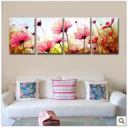 Free Shipping Romantic Pink Flowers Counted Cross Stitch New(China (Mainland))