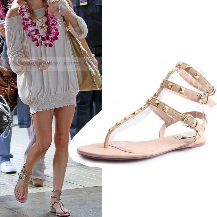 ... ankle straps flat heel gladiator sandals shoes ladies thong sandals