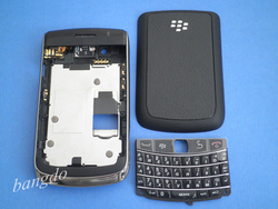 BLACK FULL HOUSING REPLACEMENT COVER CASE +KEYBOARD FOR BLACKBERRY 9700 9780(China (Mainland))
