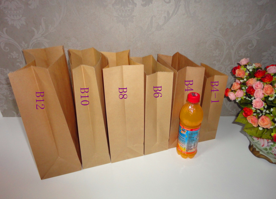 paper kraft  bags kraft food  toast 20*12.5*6.5cm, bread paper bag, 100pcs/lot, paper candy