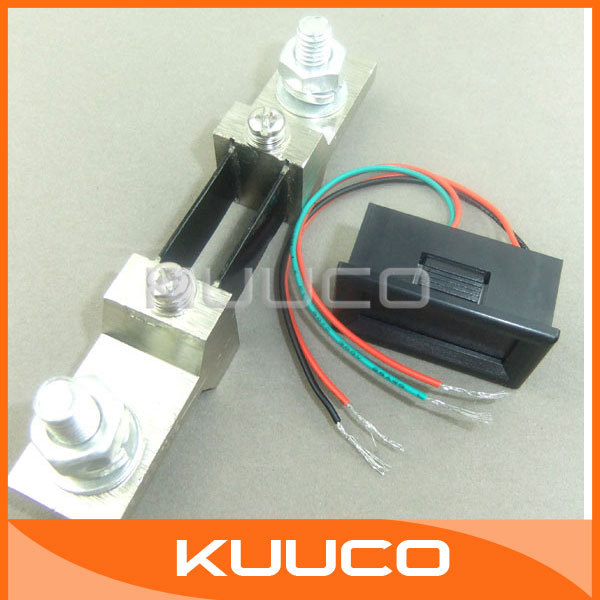 Купить 100 шт/много dc 0-200А цифровые амперметры желтый led текущего ...