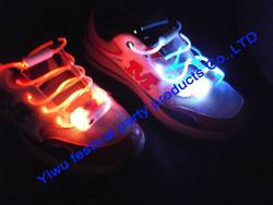 free shipping LED Optical Fiber Shoelaces, Glowing light LED Shoelaces(China (Mainland))