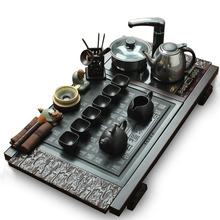 Tea set kung fu tea ebony wood black stone electromagnetic furnace tea set teaberries yixing tea