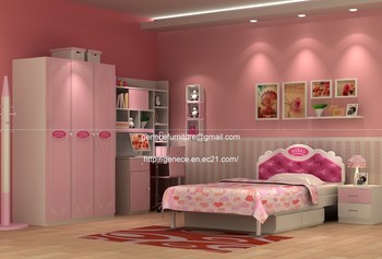 Children Bedroom Sets On Pink Bedroom Set Princess Bed With Wardrobe