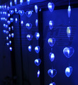 4*0.7m LED curtain light,90pcs LED hearshape light curtain, LED Holiday lights wedding accessories LED night light window light