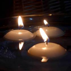 Soft time cake floating wax romantic wedding candle supplies gift(China (Mainland))