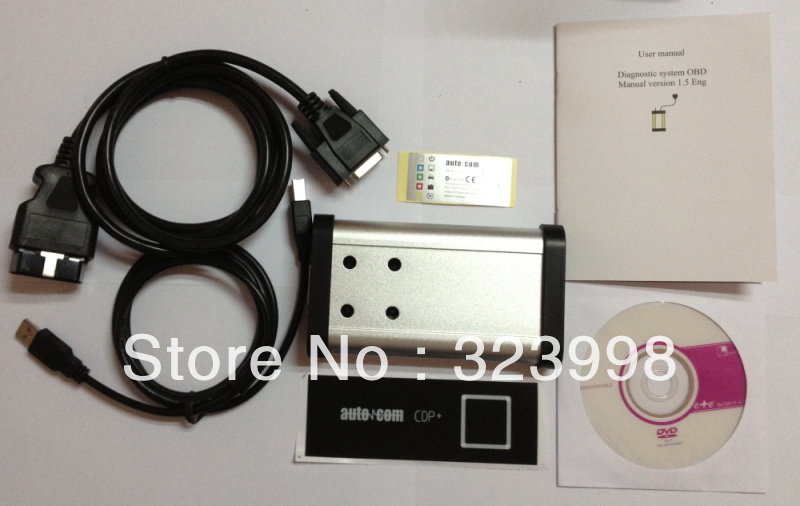 2012.03 version autoco CDP PLUS COM 3 in 1 with keygen & LED OBD CONNECTOR gray NEW on CD Quality A with 8 cables for cars(China (Mainland))