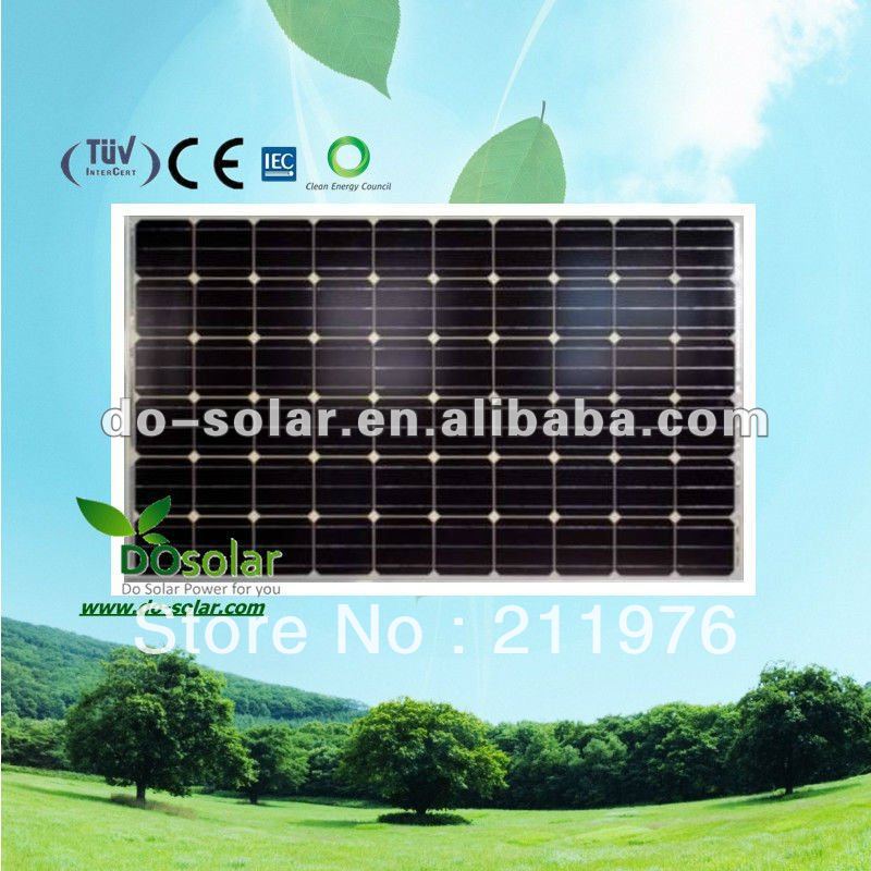 China solar panels, MONO 245W for off grid 3KW solar power system 