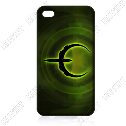ILC1568 Quake 4 Logo 10 pcs/lot case cover for iphone 4 4s 4th wholesale retail free shipping for bulk order(China (Mainland))