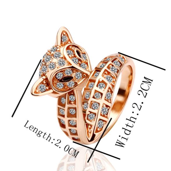 18K rose gold collections unique Leve design favorite elegant popular brand ring best festival gift gold filled ring(China (Mainland))