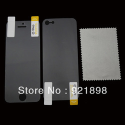 Drop Shipping New Matte Anti Glare Full Body Front+Back Screen Protector Guard For iPhone 5 5G DC1047 Free shipping(China (Mainland))
