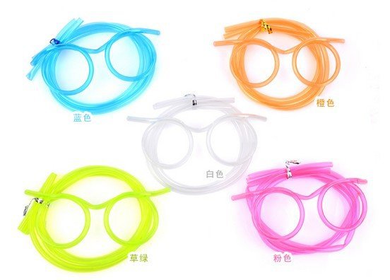 hot selling itemsFree shipping Novelty items Amazing Silly Straw Drinking Glasses Eyeglass Frames Piped 5 colors best gift for c(China (Mainland))