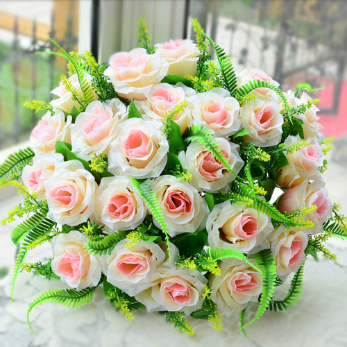 العروس الجميلة كبيرة القابضة الزهور باقة الزفاف الزخرفة زهرة الزهور الاصطناعية