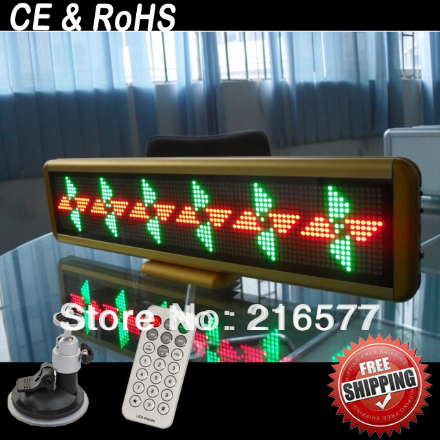 New 12V Mini Car Led Display/Led message Board/Car Led Sign(China (Mainland))