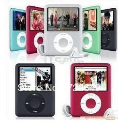 Free DHL shipping 8GB 1.8" 3rd Generation mp3/mp4 player with earphone, USB cable & retail box, 10pcs(China (Mainland))
