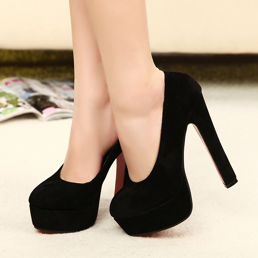 ... high heels shoes OL outfit shoes women's platform high-heeled shoes