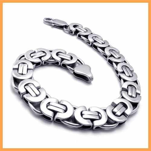 -Shipping-Fashion-Jewelry-Stainless-Steel-Bracelet-Silver-Half-Circle ...