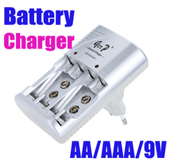 Durable EU Ni-MH/Ni-Cd AA/AAA/9V Rechargeable Battery Charger, freeshipping +dropshipping(China (Mainland))