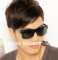 High Quality Vintage Black Big Frame Fashion Mans sunglasses  Korean Summer Eyewear For Man Free Ship
