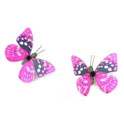 2013 10pcs/lot Beautfull Butterfly Flower Stick Flower Stake Wedding Decoration Garden Decoration(China (Mainland))