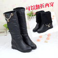 Winter boots elevator gaotong snow boots women shoes 8cm wedges