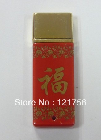 A6 red porcelain USB regular script fu characters,4GB 8GB 16GB 32GB 64GB USB 2.0 Memory Stick Flash Pen Drive(China (Mainland))