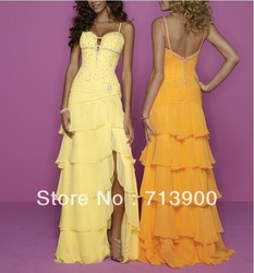 New Sexy V-Neck Prom Dreeses Spaghetti Party Gown Ball Dress(China (Mainland))