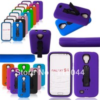 10pcs.LOT for samsung Galaxy SIIII S4 i9500 Plastic PC + soft silicone case cover skin free shipping