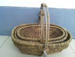 Rattan basket willow fruit basket packing basket gift storage basket storage set(China (Mainland))
