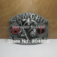 Sons of anarch belt buckle with pewter finish FP-03220 suitable for 4cm wideth belt with continous stock