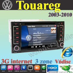 6.2" Car DVD player + GPS navigation stereo radio for Volkswagen Touareg Multivan T5 Transport 3G internet Free shipping map(China (Mainland))