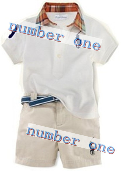 Pre Order Wholesale POLO Summer turndown collar 2-pcs baby kids boys clothes suit New casual white cotton polo t shirt pants(China (Mainland))