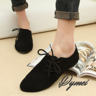 New arrival 2013 vintage fashion british style flat low single shoes canvas comfort lacing(China (Mainland))