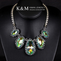 K&M---Pure handmade numerous crystal beads luxurious necklace NK-07012, Free Shipping