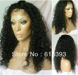 Free Shipping AAAAA New Style Wig:22" Natural Color Malaysia Curl AAAAA 100% Malaysia Virgin Hair Full Lace Wigs--Long Wig(China (Mainland))