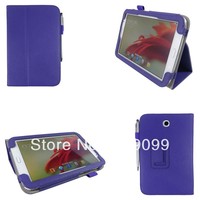 Korea Lint inside material PU leather case with stand for Samsung galaxy note 8.0  8'' Black  red Purple ,Blue  200pcs/lot
