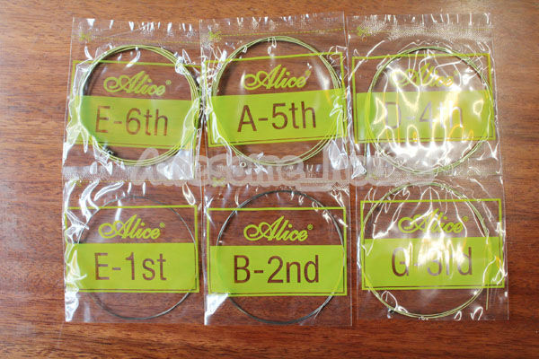 Acoustic Guitar Strings Set Alice A406-L Light Stainless Steel 6pcs/set 3 set,18 pcs Wholesale 100% Quality Guaranteed(China (Mainland))