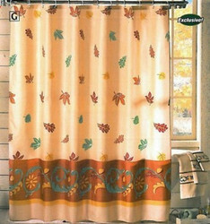 Shell terylene fabric waterproof shower curtain 180 orange(China (Mainland))