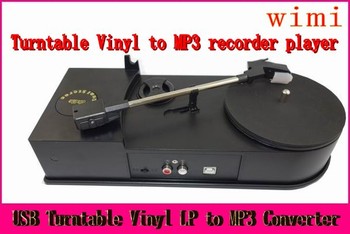 WIMI mini USB Turntable Vinyl LP to MP3 recorder USB digital turntable player Vinyl LP to