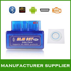 Lowest price 2013 A+++ quality V1.5 Super mini elm 327 Bluetooth OBDii / OBD2 Wireless Mini elm327 Free Shipping(China (Mainland))