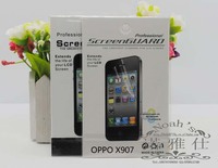 Oppo x907 scren protector, Clear HD LCD Film For OPPO x907 finder mobile phone, with Retail Package+15pcs/lot, free shipping