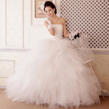 Royal princess wedding dress ultralarge puff skirt sweet