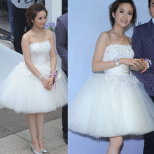 Lace bridesmaid dress tube top formal dress 2012 wedding formal dress