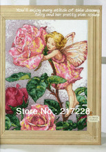 14CT Cross Stitch Set Dreamy Fairy, Flower Fairies 36x45cm CS-073WM(China (Mainland))