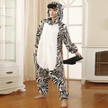 New Kigurumi Woman Pajamas Adult Cosplay Animal Cute Zebra Cartoon Costume Onesie Japan Pajamas with hoddies