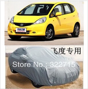 The Guangqi Honda Fit the dedicated sewing housing hatchback car covers thick lint rain sunscreen car hood(China (Mainland))