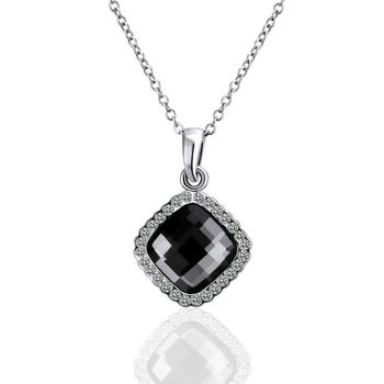2013 18K White Gold Black Austrian Crystal Necklace For Women,Fashion ...