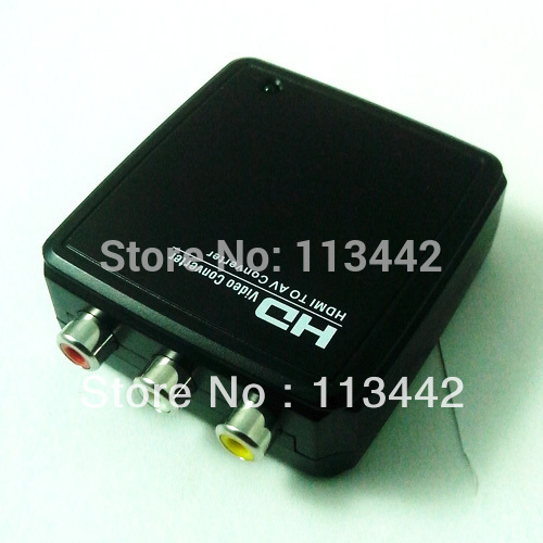 ... HDMI HDTV 1080p to AV Composite RCA Video Mini Converter Adapter Box